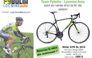 Les vélos du Team Fybolia - Locminé Auto (DN3) sont en vente !